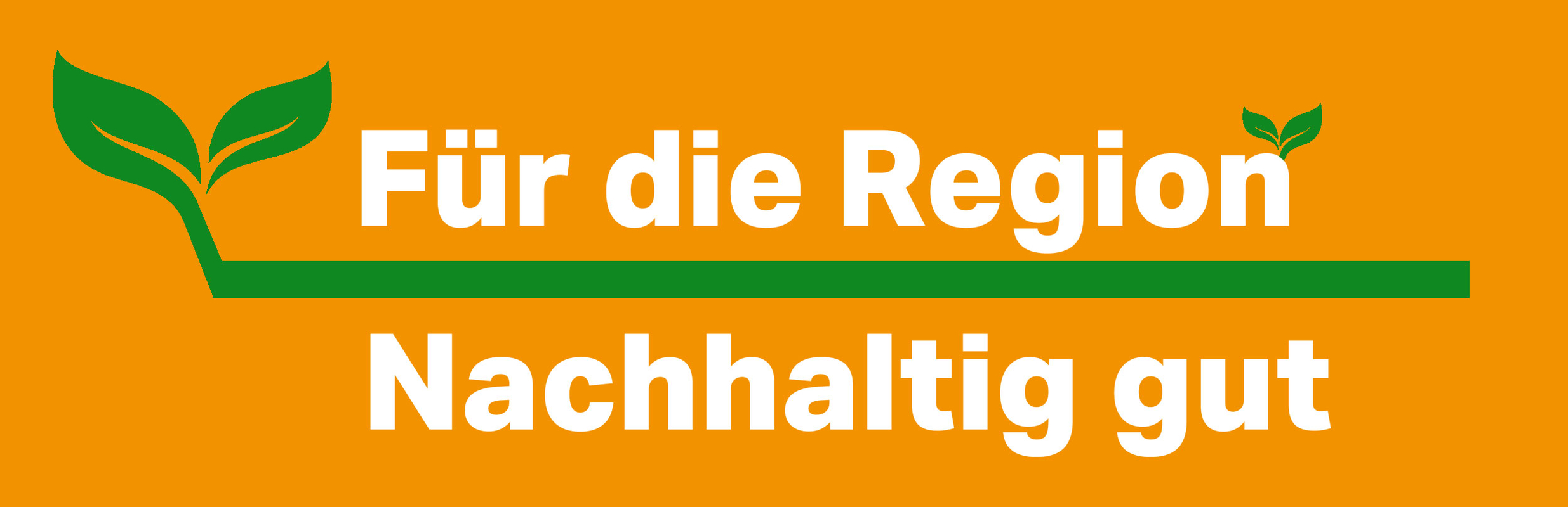 Für die Region, nachhaltig gut Logo